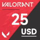 Valorant 25 USD Gift Card - NA